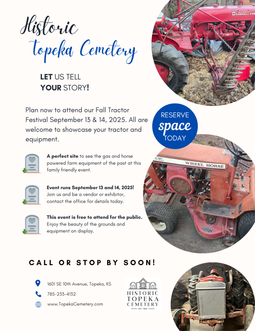 Historic Topeka Cemetery Fall Tractor Festival