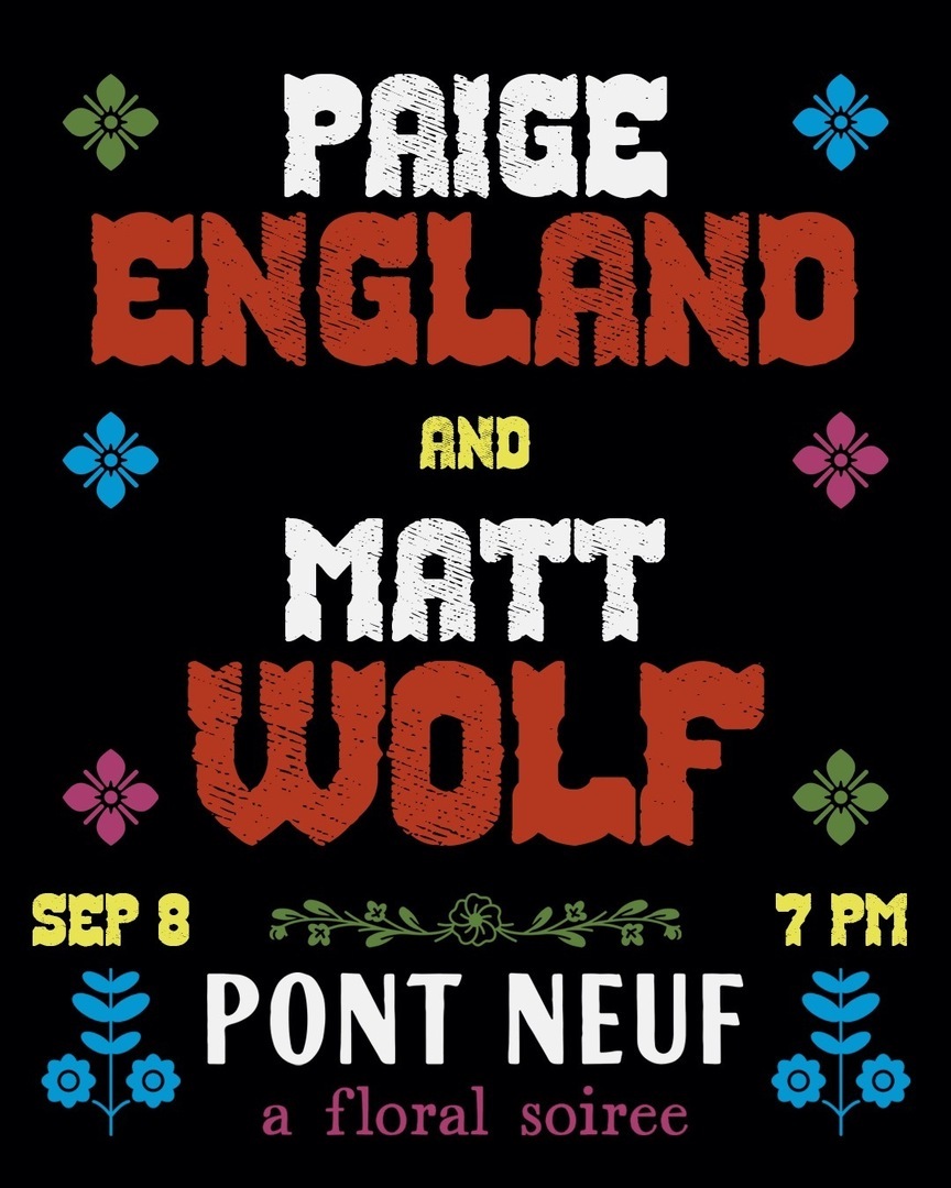 Live Music at Pont Neuf: Paige England & Matt Wolf