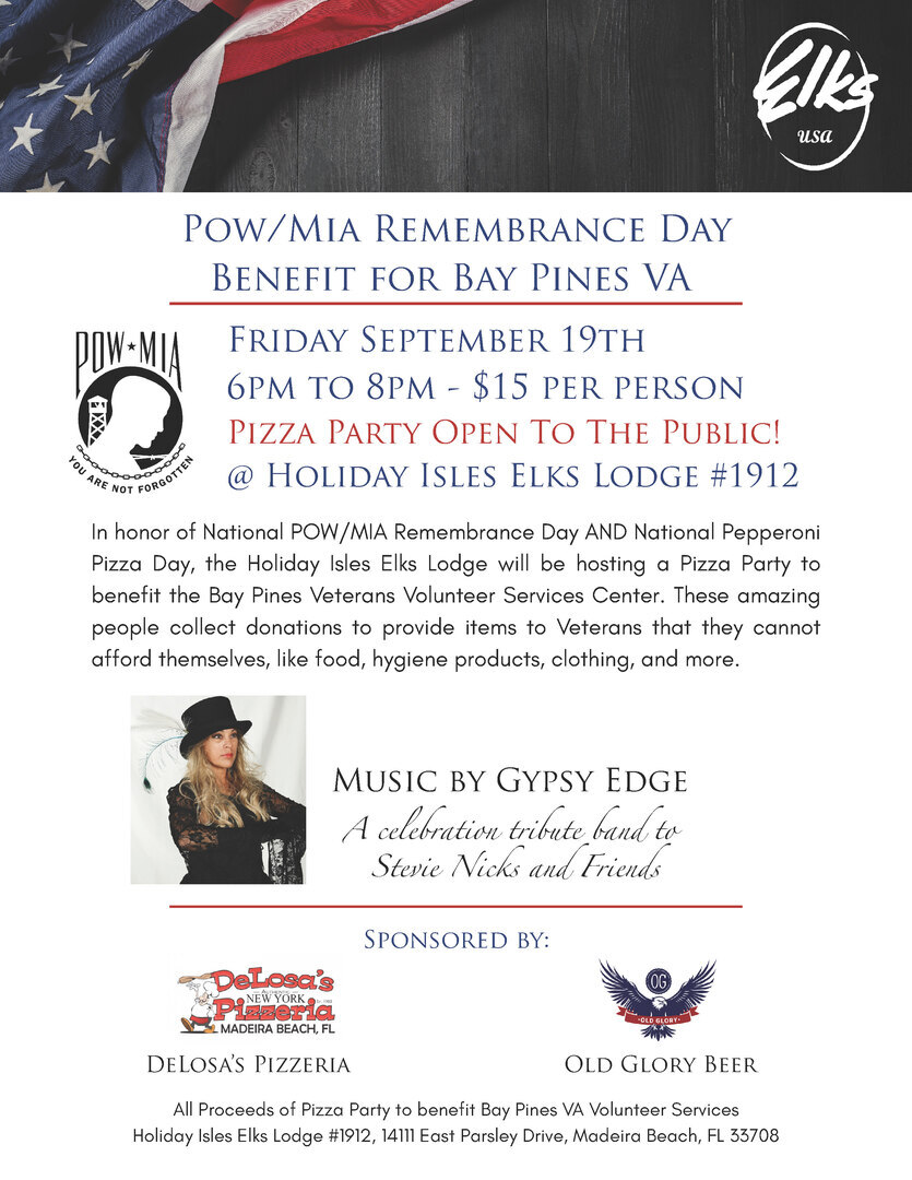 POW/MIA Remembrance Day - Benefit for Bay Pines VA