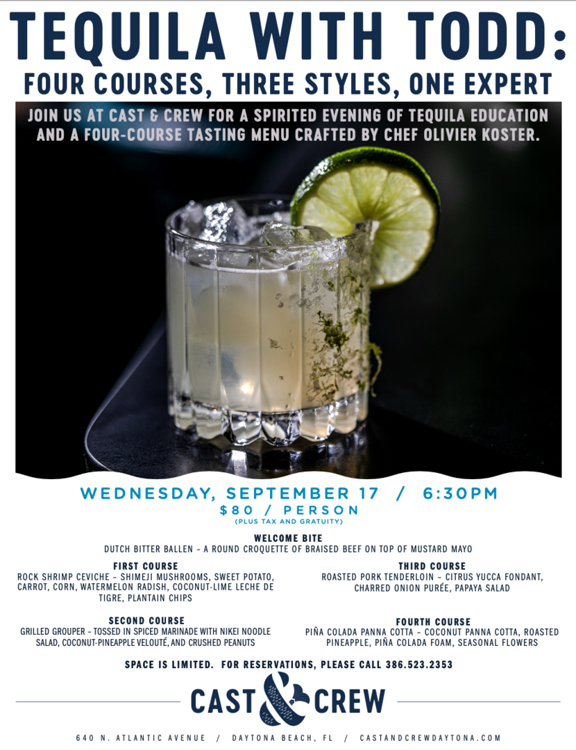 Tequila with Todd at Cast & Crew