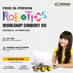 In-Person Free Robotics/Math Workshop for Kids at Sunbury VIC (7-14)