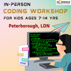 In-Person Free Coding Workshop for Kids at Peterborough (7-14)
