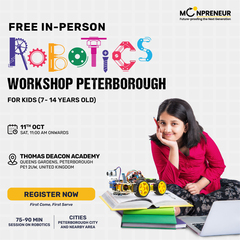 In-Person Free Robotics/Math Workshop for Kids at Peterborough (7-14)