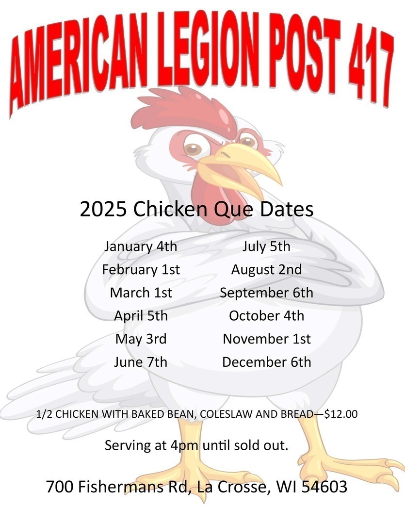 French Island American Legion Chicken Que