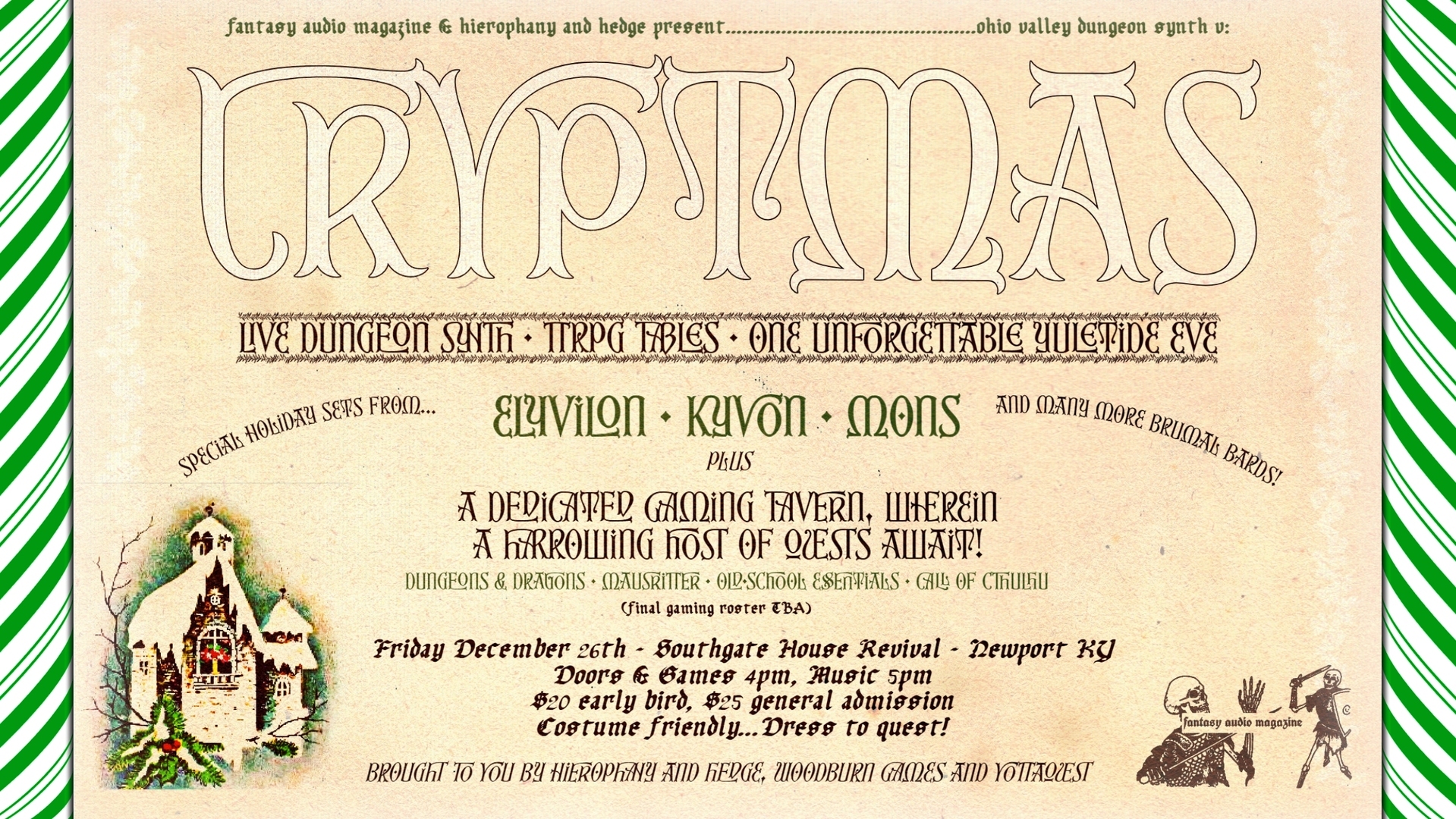Cryptmas Con: Live Dungeon Synth & TTRPG Festival