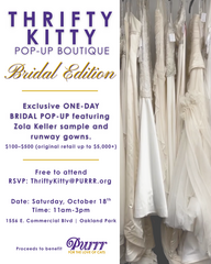 PURRR Adoption + Sanctuary’s Thrifty Kitty Pop-Up Boutique Bridal Edition