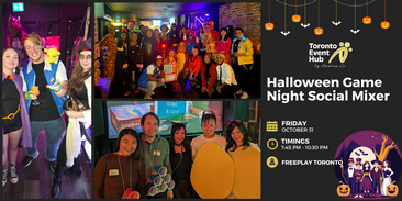🎃 Halloween Game Night Mixer @ FreePlay Toronto 🎮