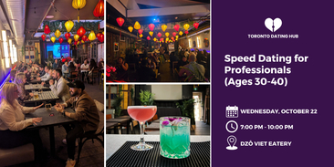 October Speed Dating for Professionals (Ages 30-45)
