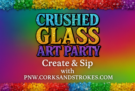 Sisters' Cider House Crushed Glass Art Party