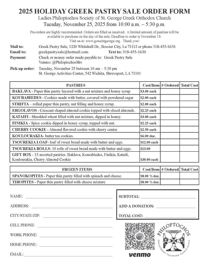 Greek Pastry Sale - Greek Pastry Sale