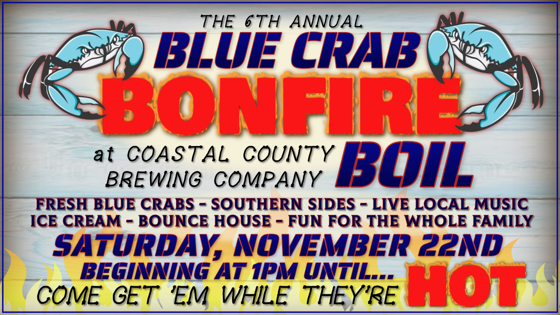 Blue Crab Boil in the CCB Beer Garden