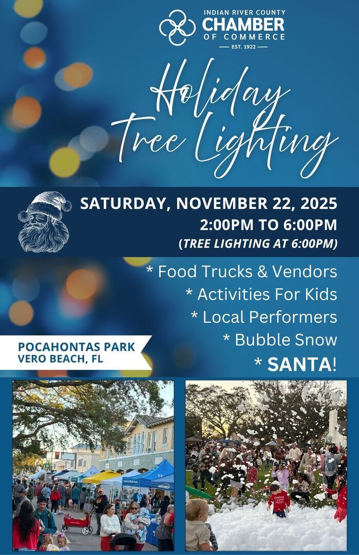 3rd Annual Tree Lighting Festival in Downtown Vero Beach - November 22, 2025