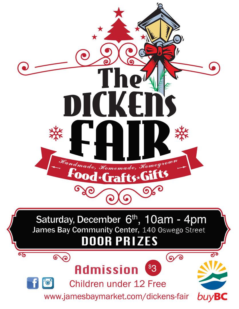 The 44th Annual Dickens Fair, December 6th. 2025 at the James Bay Community Centre, 10 am to 4 pm - The 44th Annual Dickens Fair, December 6th. 2025 at the James Bay Community Centre, 10 am to 4 pm