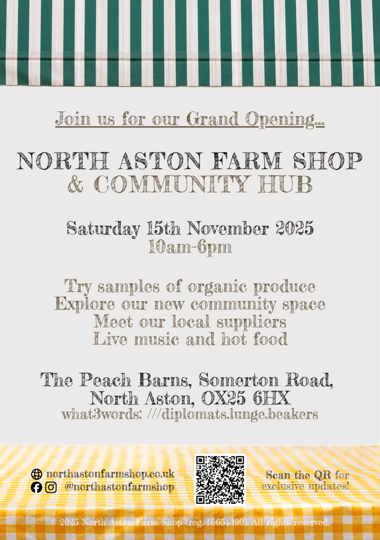 North Aston Farm Shop GRAND OPENING, Saturday 15th November 2025 (FREE entry & parking)! - North Aston Farm Shop GRAND OPENING, Saturday 15th November 2025 (FREE entry & parking)!