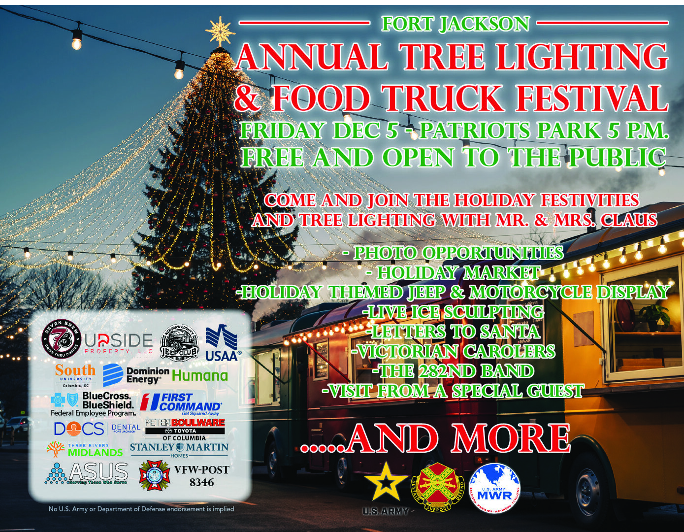 Annual Tree Lighting & Food Truck Festival