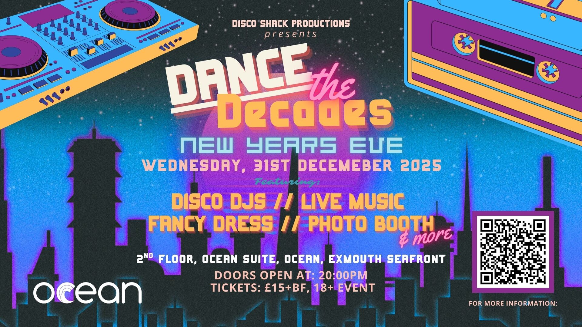 Dance the Decades NYE Fancy Dress Party