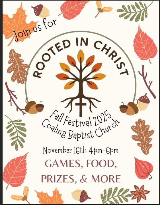 Coaling Baptist Church Annual Fall Festival | Rooted in Christ