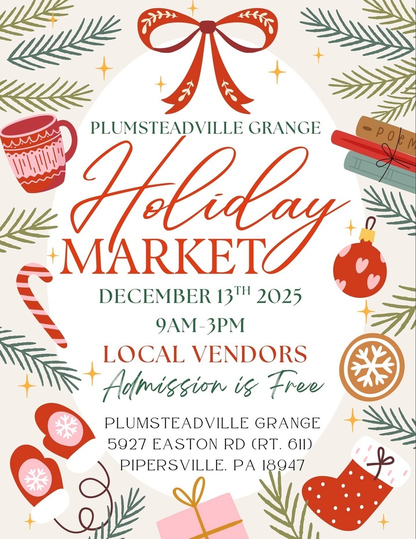 Holiday Market at Plumsteadville Grange! ??