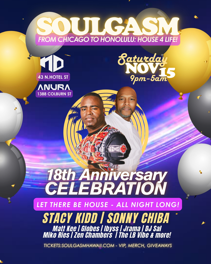 Soulgasm 18th Anniversary & 2025 Year Celebration