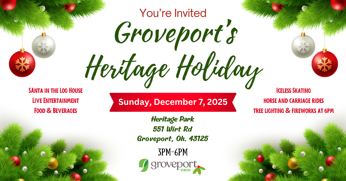 Heritage Holiday December 7 in Groveport