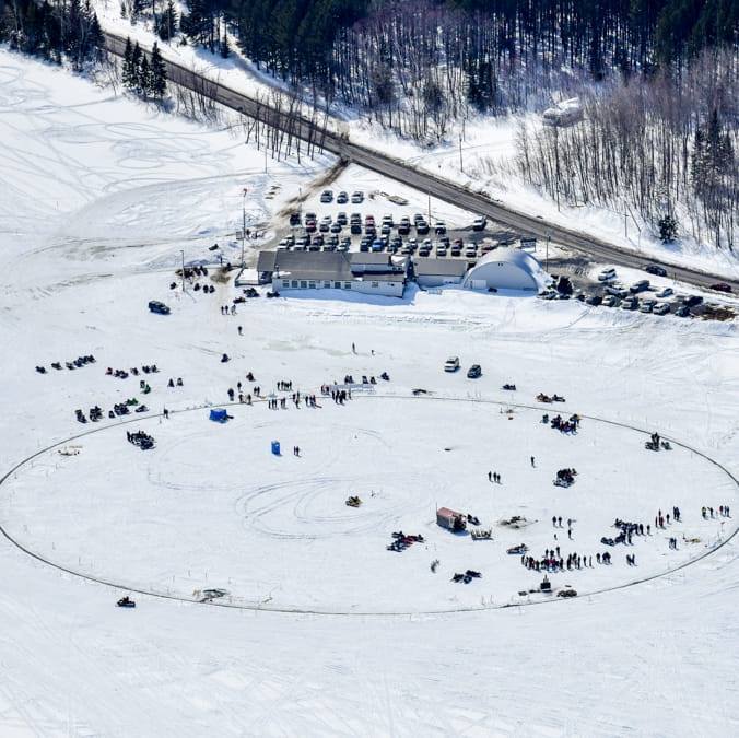 World Record Ice Carousel - March 2026 Sinclair, Maine - World Record Ice Carousel - March 2026 Sinclair, Maine