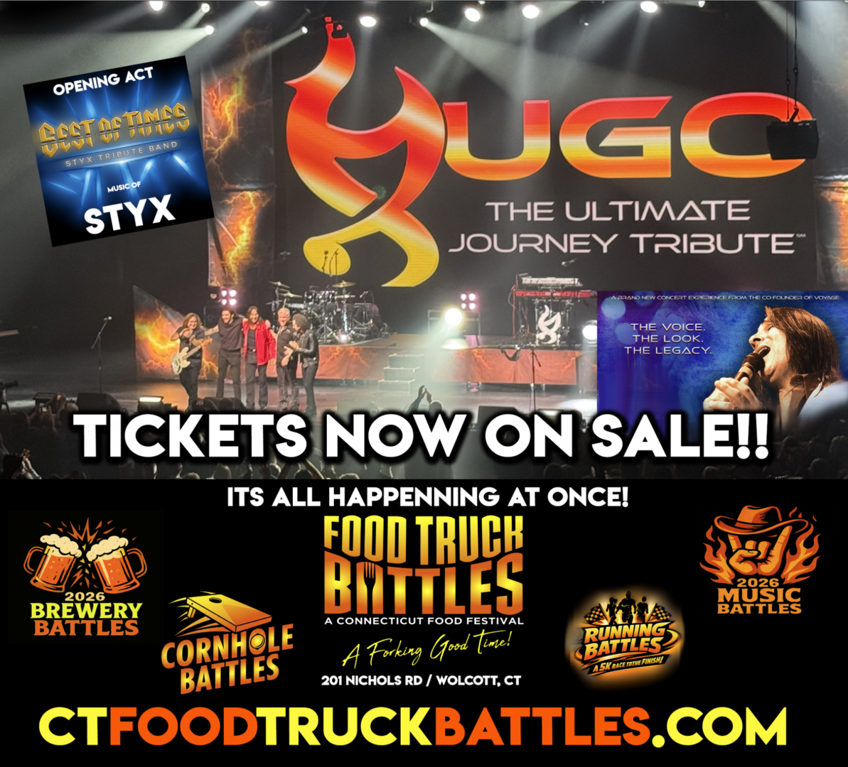 Hugo The Ultimate Journey Tribute Concert - One night only at CT Food Truck Battles Festival - Hugo The Ultimate Journey Tribute Concert - One night only at CT Food Truck Battles Festival