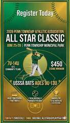 2026 Penn Township Athletic Association All Star Baseball Classic June 25-29, 2026