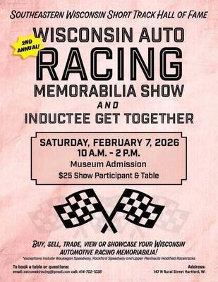 GM Today Events - Wisconsin Auto Racing Memorabilia Show and Winter Get Together