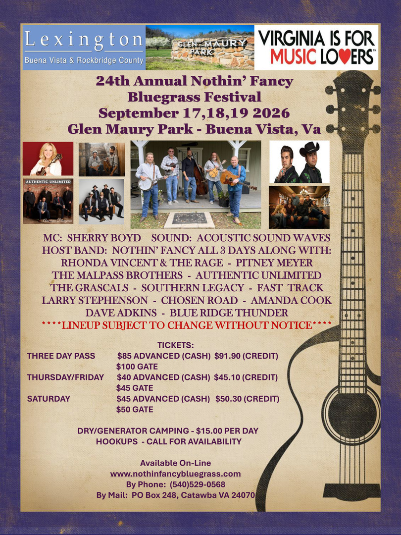24th Annual Nothin' Fancy Bluegrass Festival
