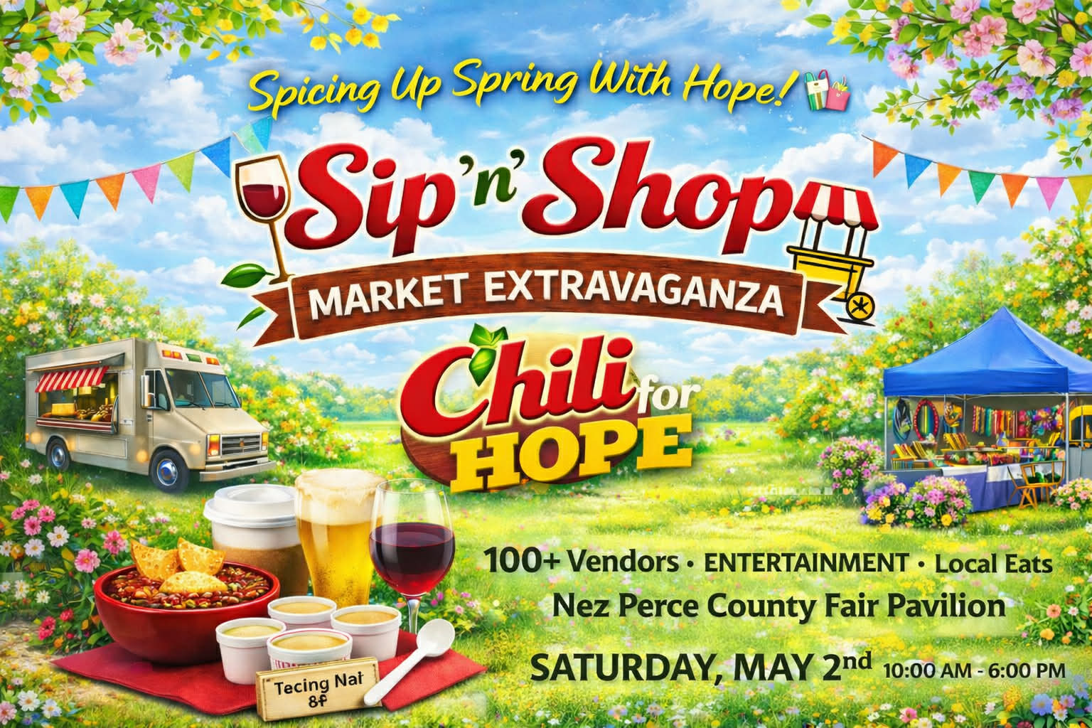 Sip 'n Shop Market Extravaganza - Featuring Chili For Hope