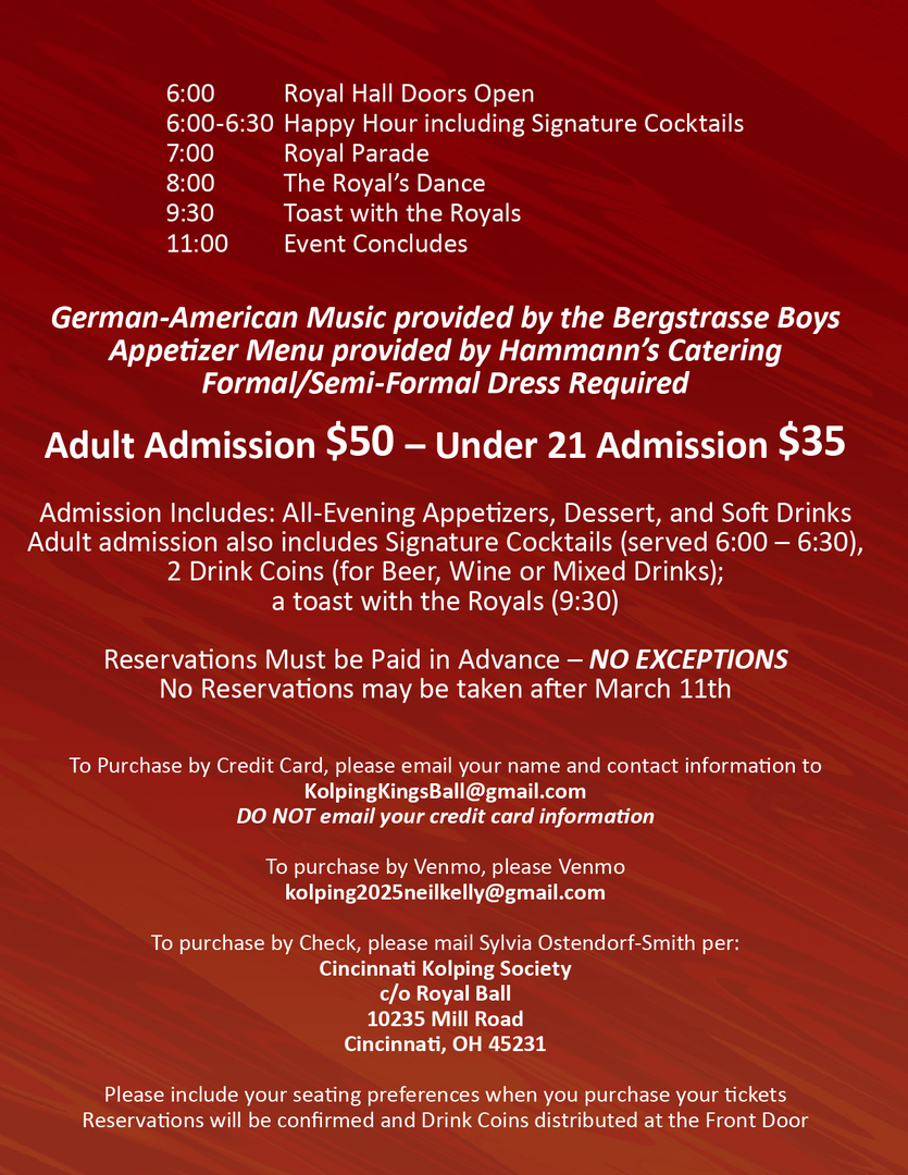 The 101st Kolping Society Royal Ball - The 101st Kolping Society Royal Ball