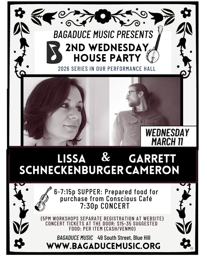 Lissa Schneckenburger & Garrett Cameron: Second Wednesday House Party – March 11