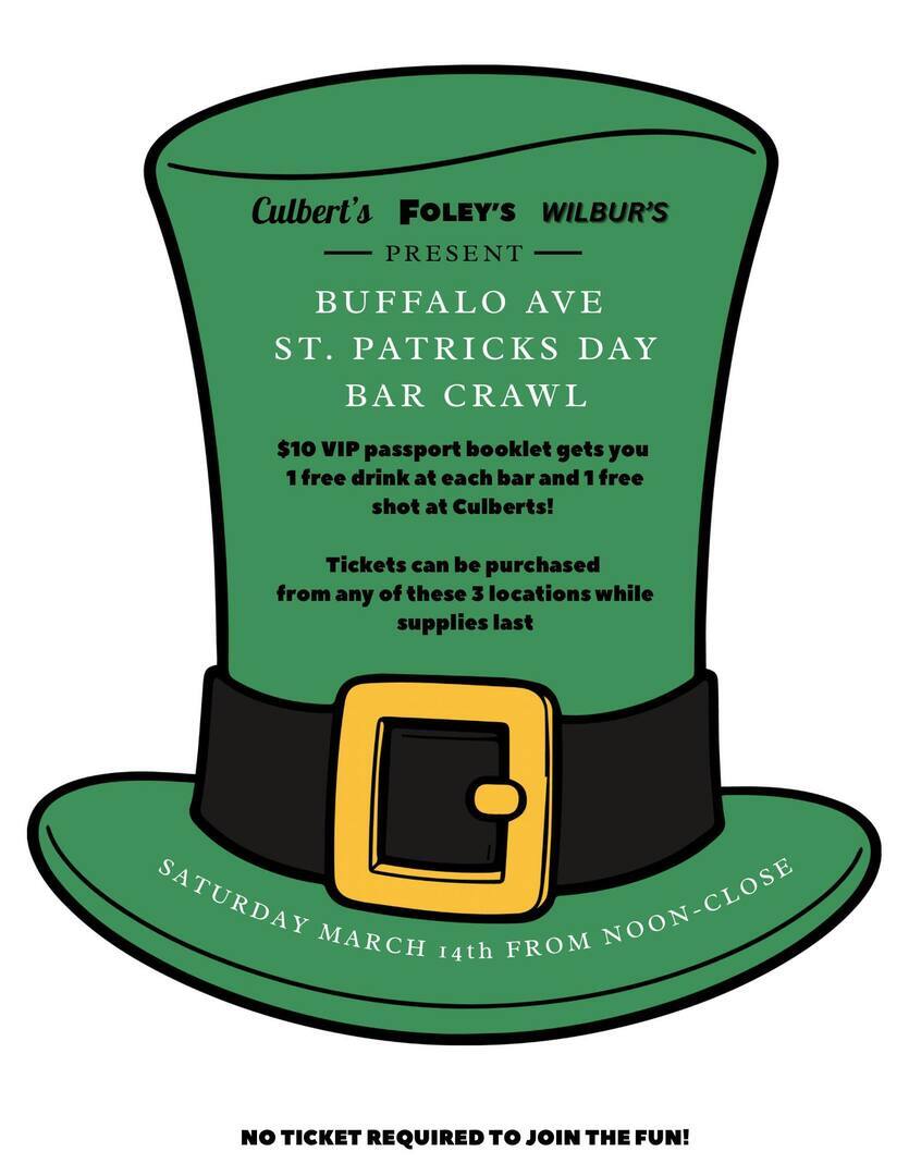 BUFFALO AVENUE ST. PATRICK’S DAY BAR CRAWL