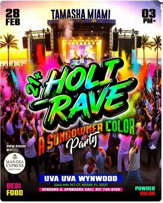 MIAMI HOLI RAVE – A SUNDOWNER COLOR FEST 2026