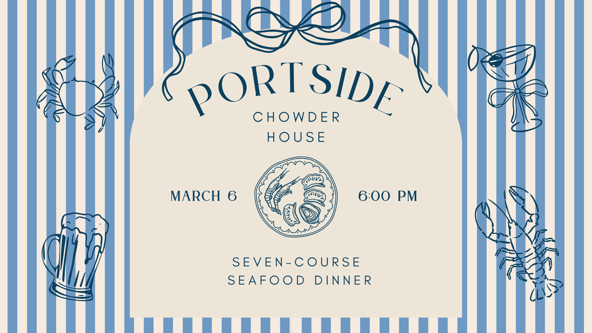 Portside Chowder House: Seven-Course Seafood Dinner at Wilson's Orchard & Farm