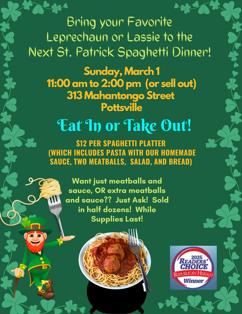 Eat In or Take Out Spaghetti Dinner