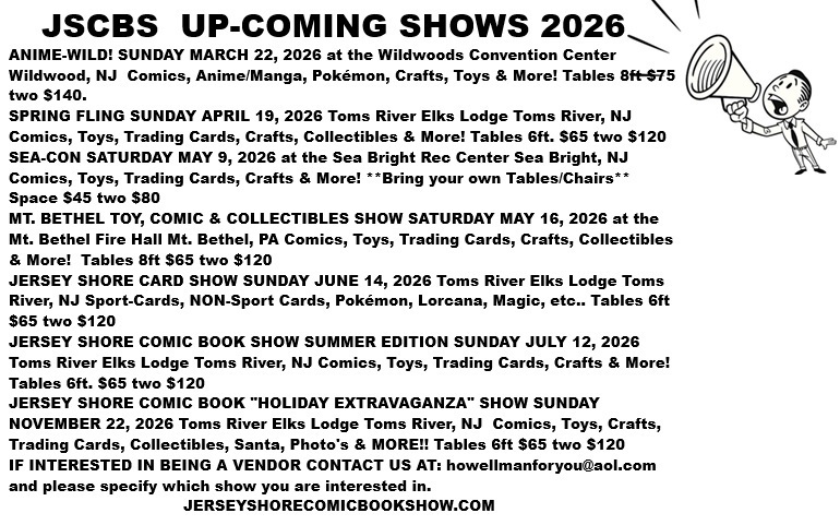 The Jersey Shore Spring Fling Comic Book Show - The Jersey Shore Spring Fling Comic Book Show