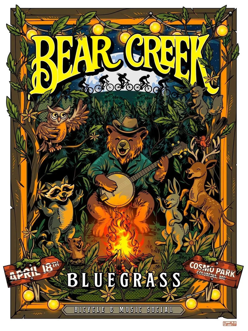 BEAR CREEK BLUEGRASS - BICYCLE/MUSIC SOCIAL