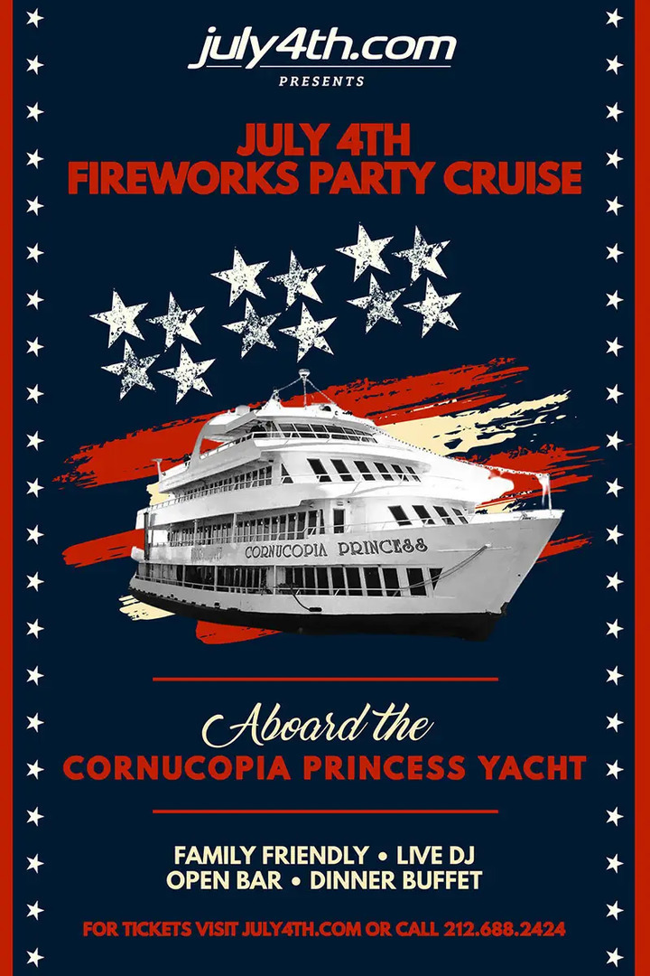 Family Friendly 4th of July New York Fireworks Party Cruise