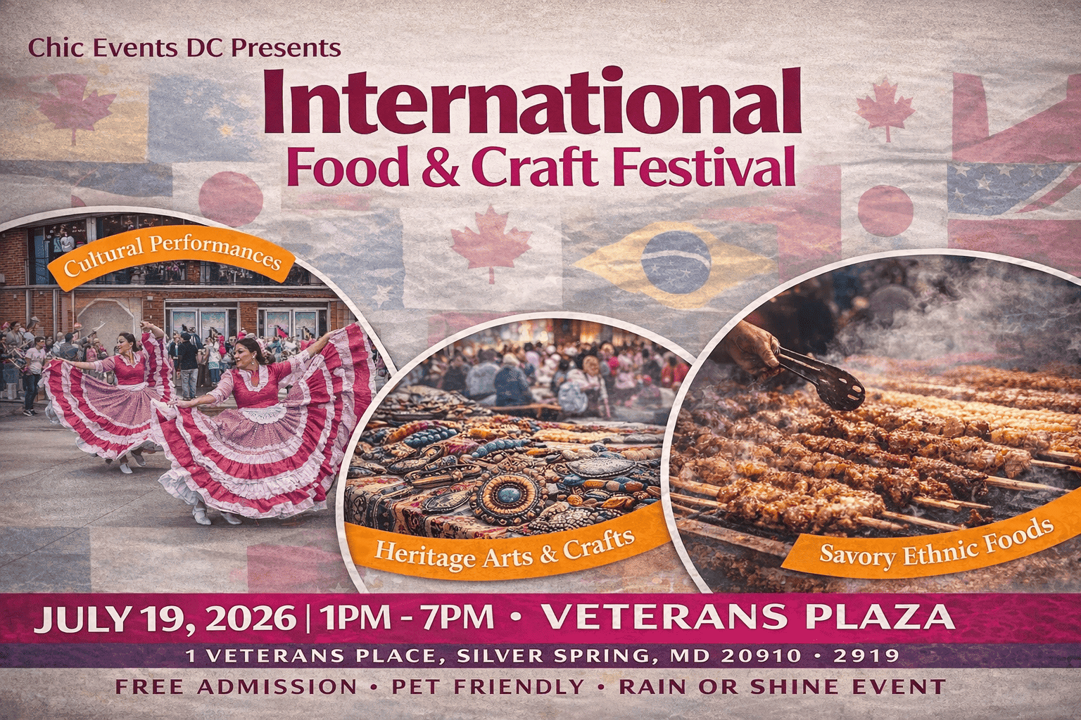Silver Spring International Food & Craft Festival @ Veterans Plaza