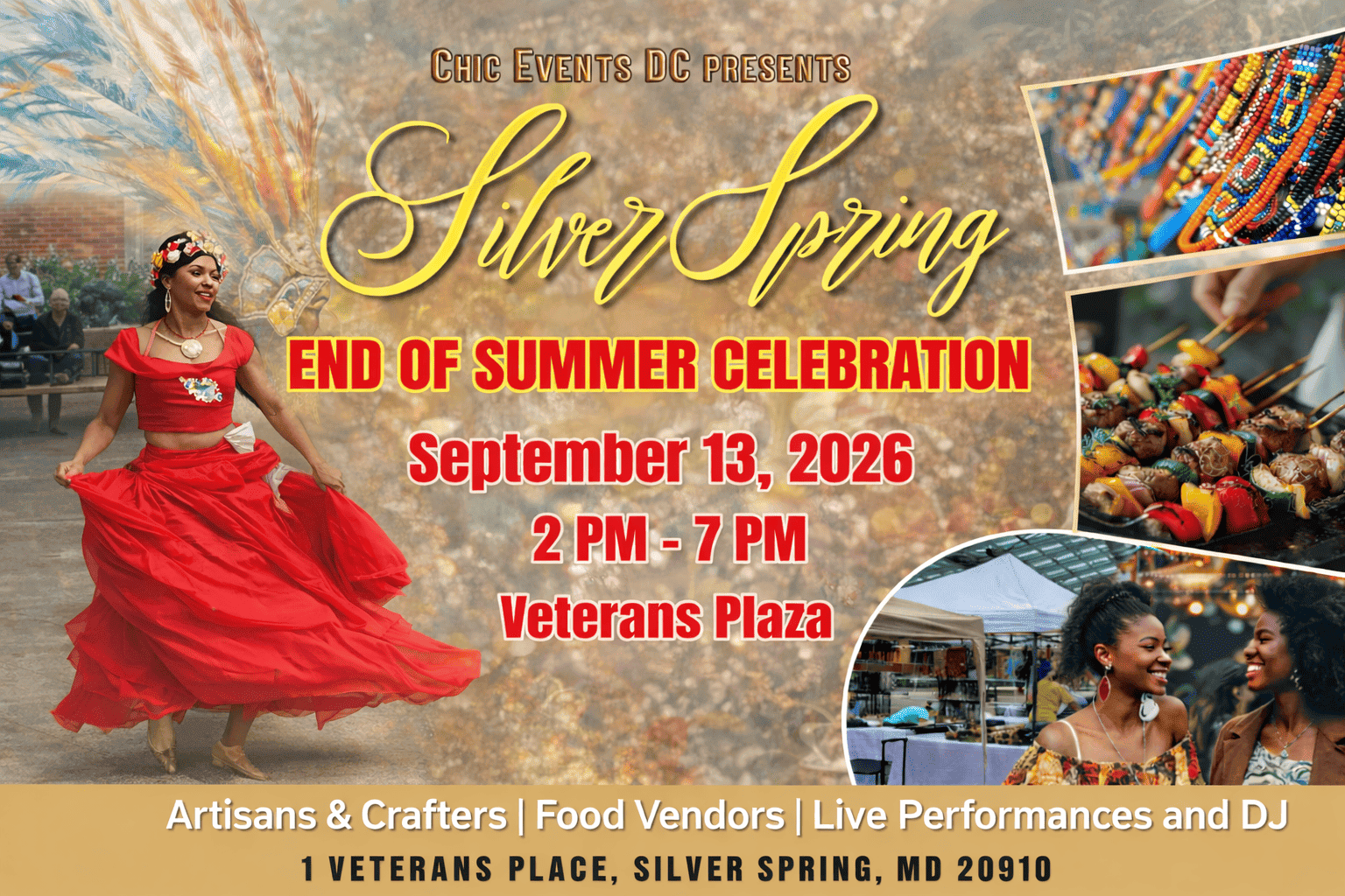 Silver Spring Arts & Crafts End Of Summer Celebration @ Veterans Plaza