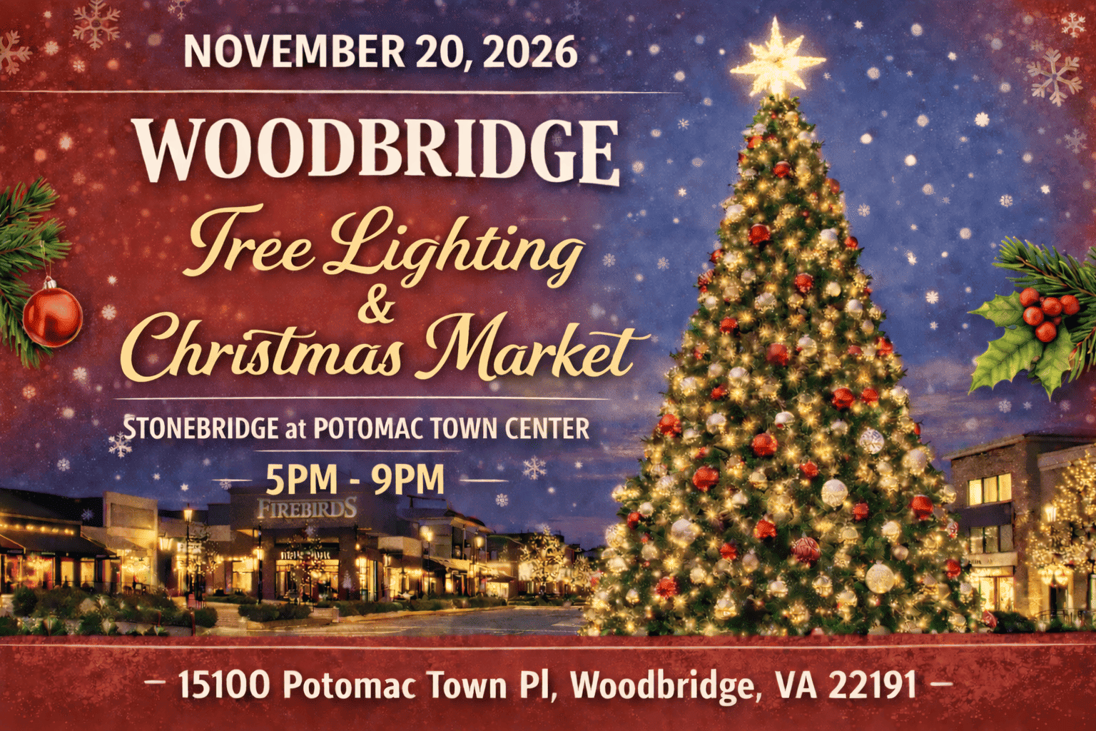 Woodbridge/ Stonebridge Christmas Tree Lighting and Christmas Market