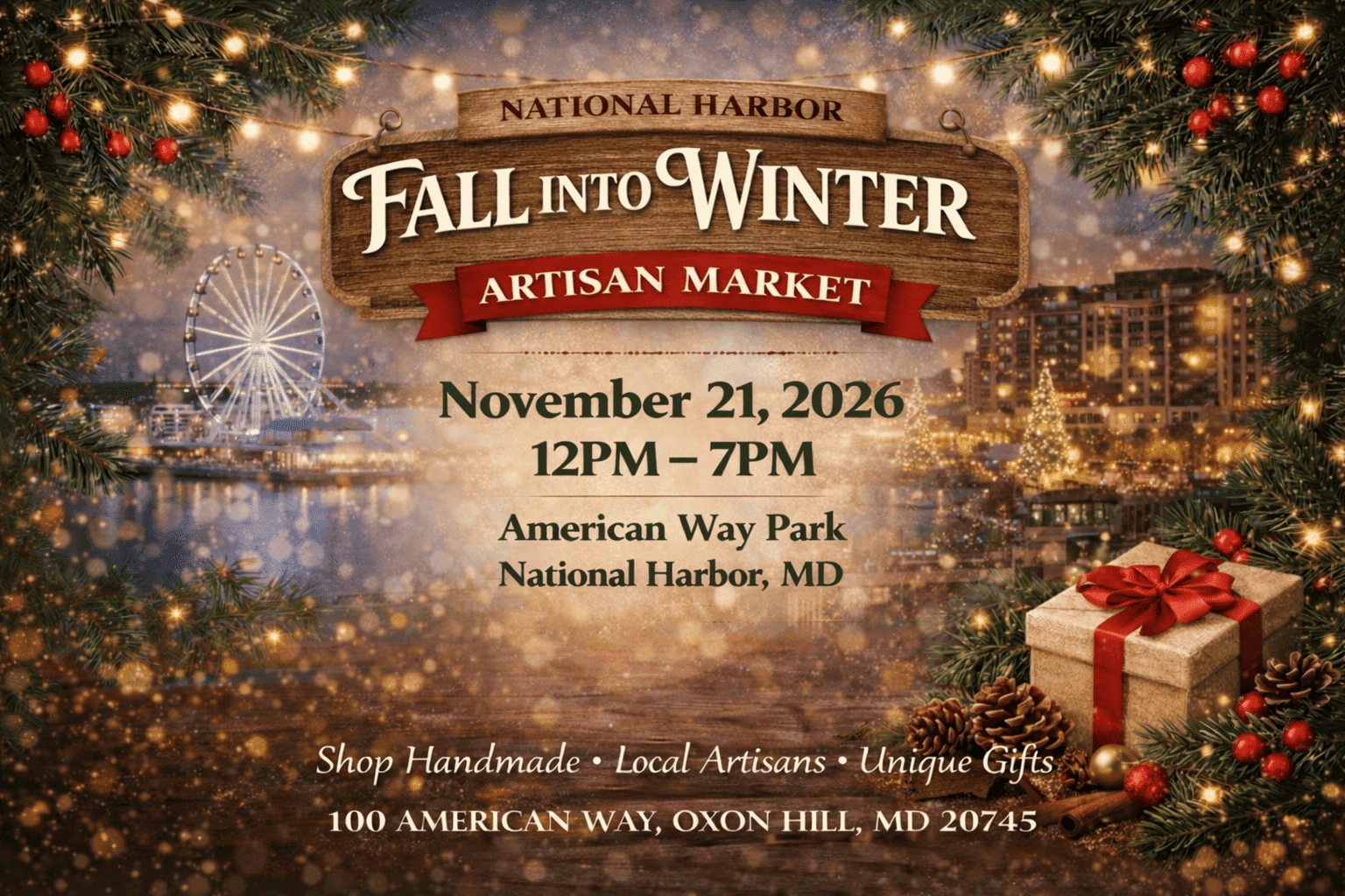 National Harbor Fall Into Winter Artisan Market