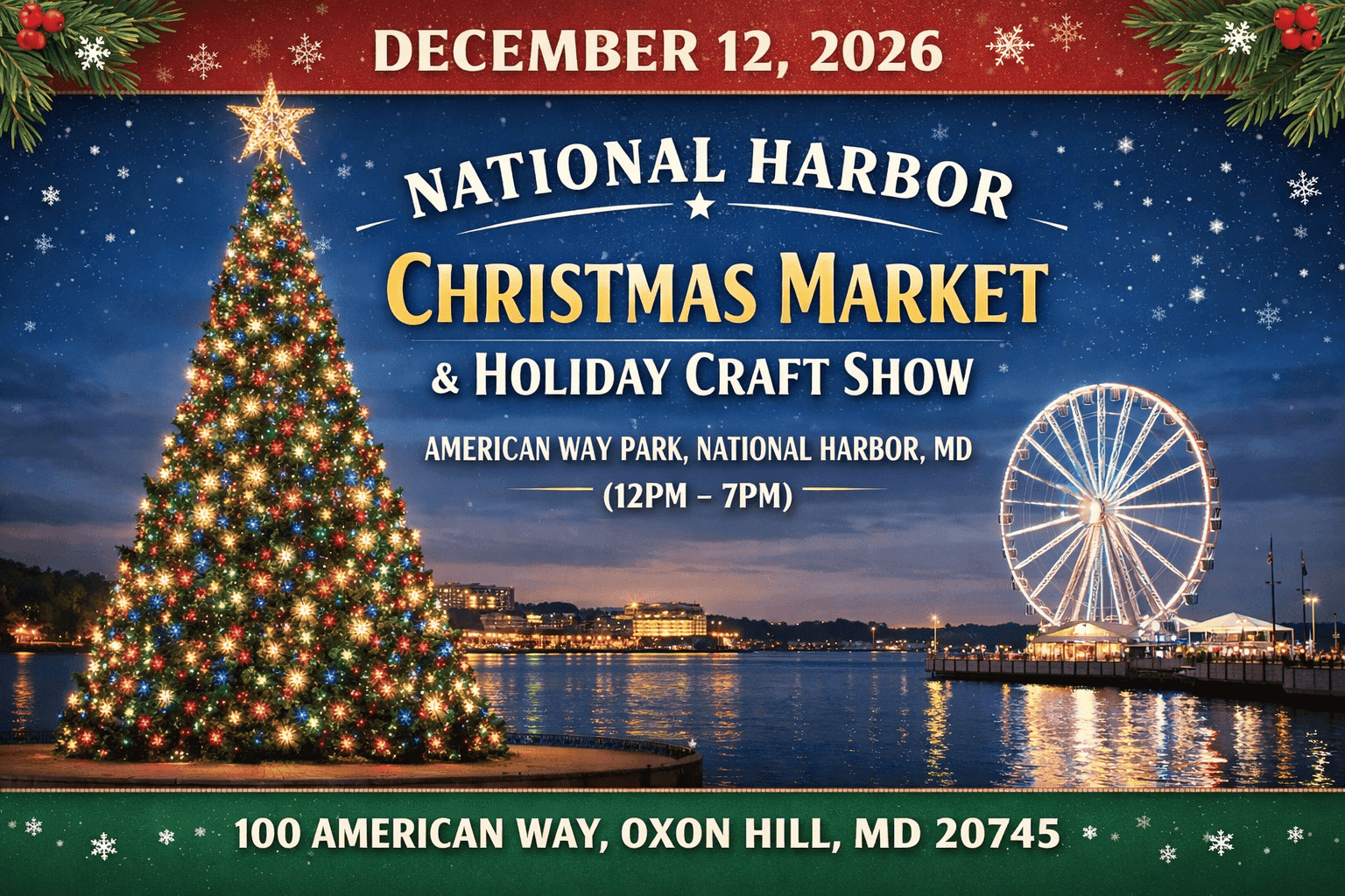 National Harbor Christmas Market and Holiday Craft Show