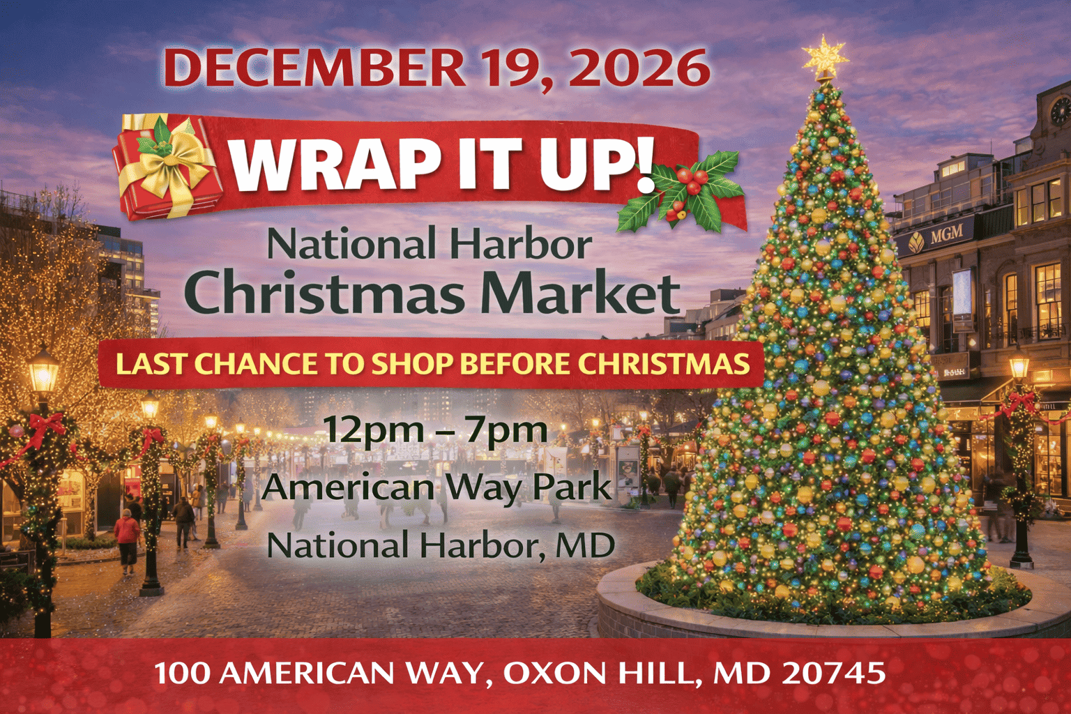 Wrap It Up! National Harbor Christmas Market and Holiday Craft Show