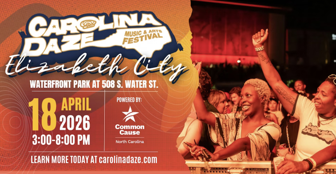 CAROLINADAZE Music & Arts Festival in Elizabeth City on April 18 at Waterfront Park (FREE)