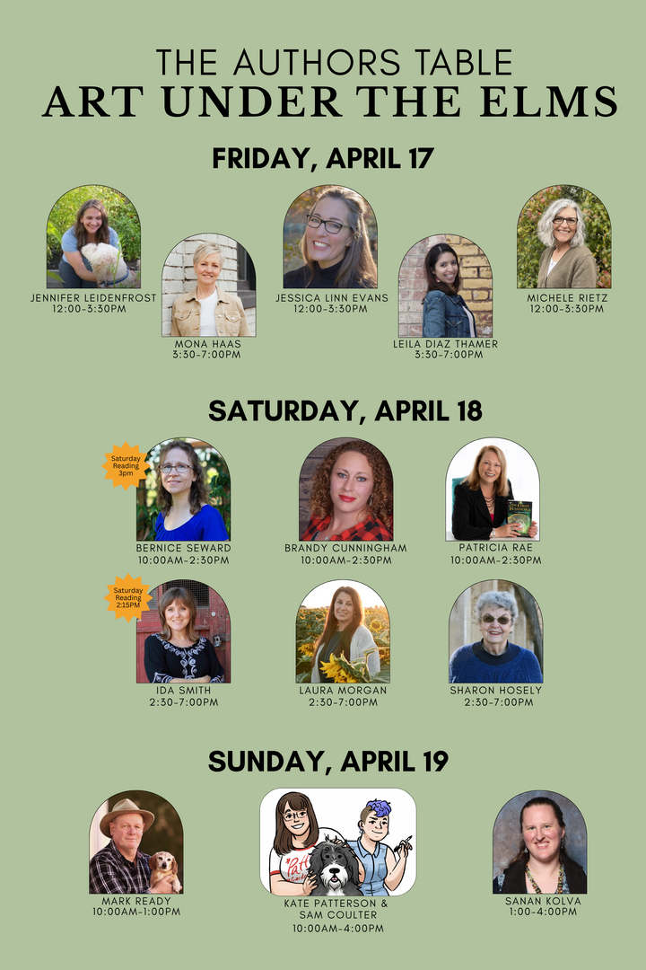 Authors Tent at Art Under the Elms