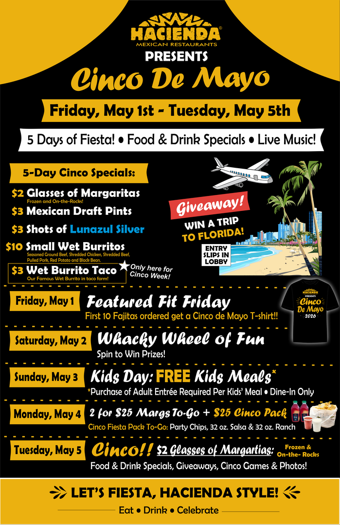 Cinco de Mayo FIesta at Hacienda!