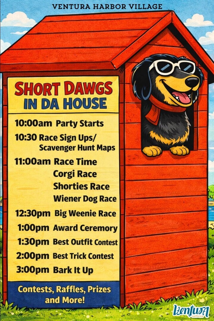 Short Dawgs in Da House Dog Racing Festival to Ventura Harbor Village - Short Dawgs in Da House Dog Racing Festival to Ventura Harbor Village