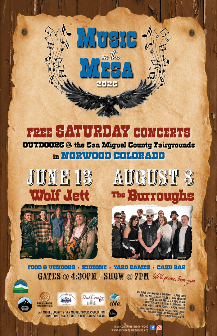 Music on the Mesa in Norwood FREE Concert #2